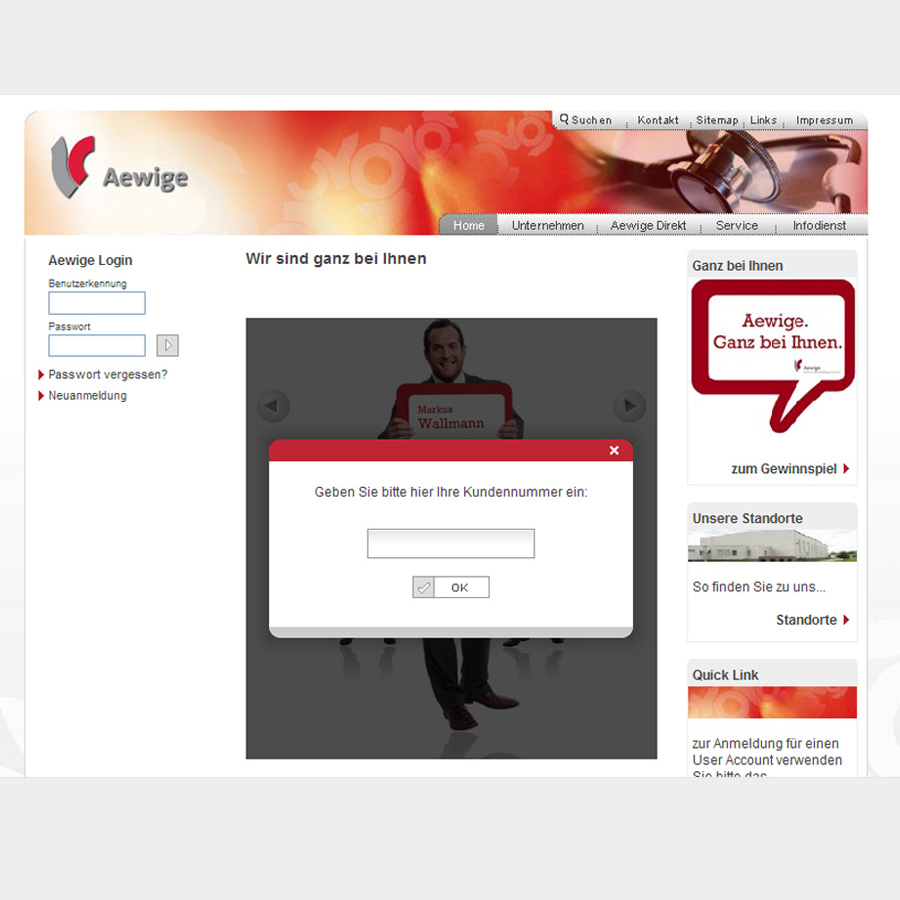 Aewige Kundenportal