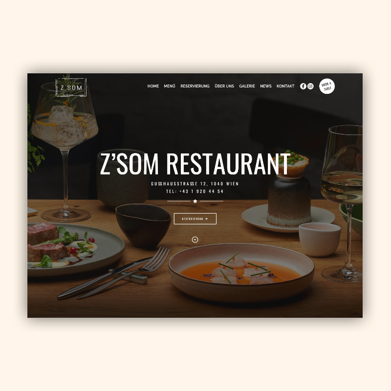 Z'SOM Restaurant - Internationale Gerichte